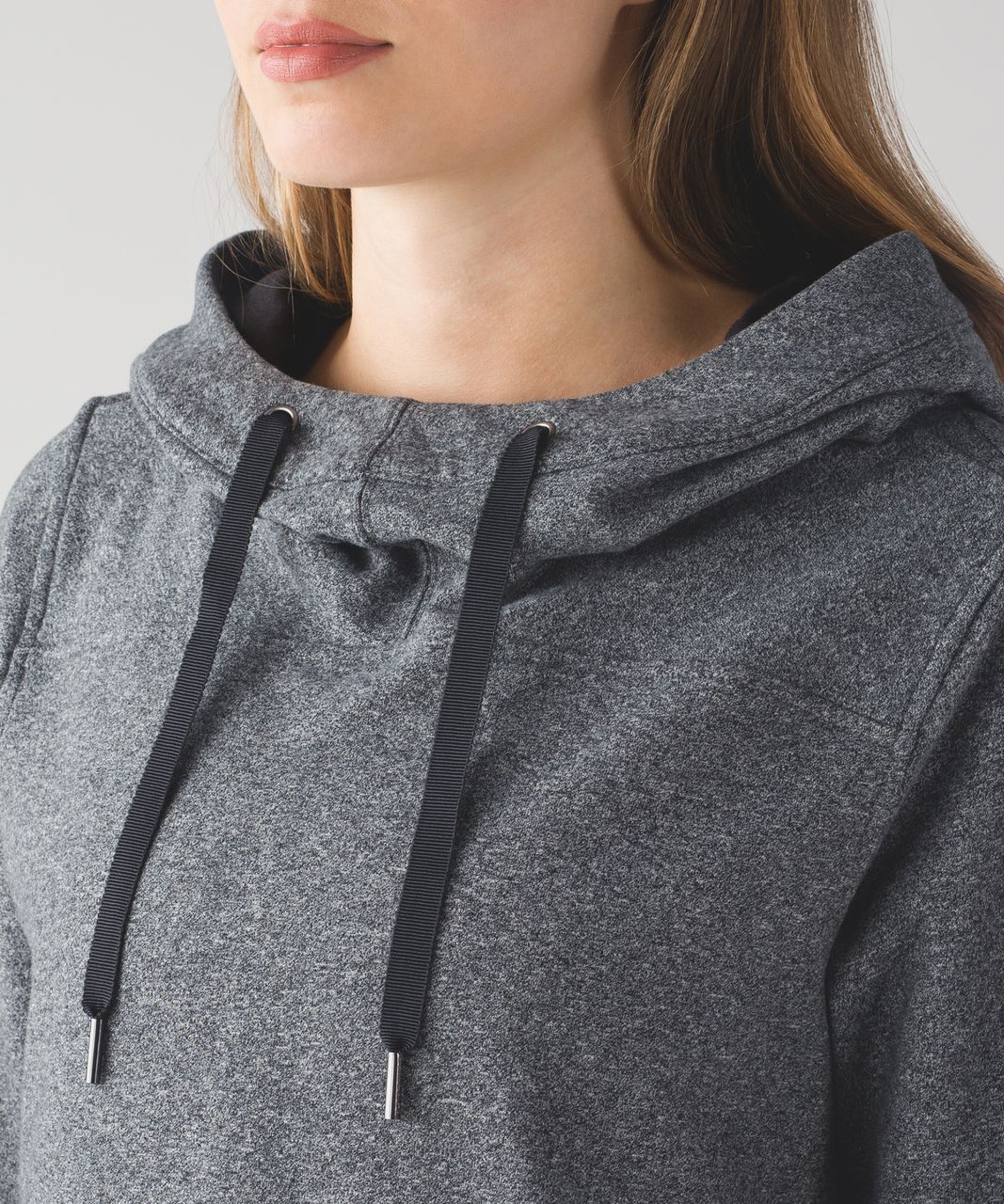 Lululemon Split Pullover - Heathered Light Grey / Seal Grey - lulu fanatics