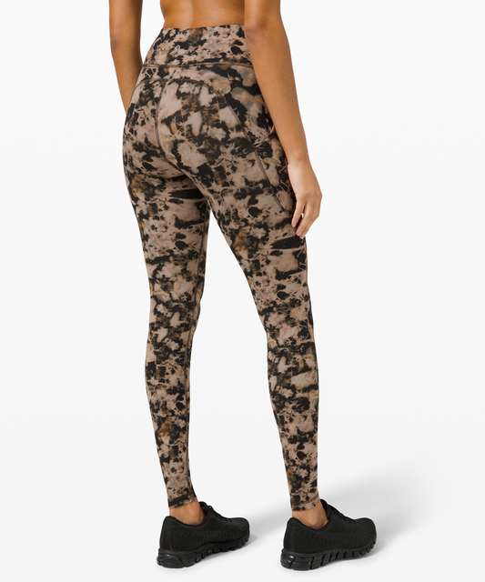 Buy Lululemon Leggings Online In South Africa - Crackle Glaze Vintage  Orange Larkspur Womens Invigorate HR Tight 25