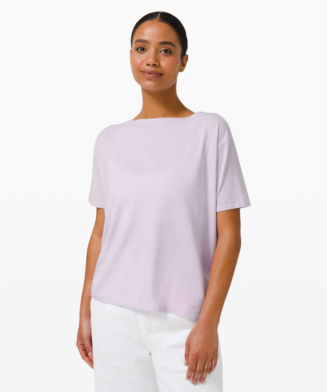 Lululemon Back In Action Short Sleeve - Lavender Dew