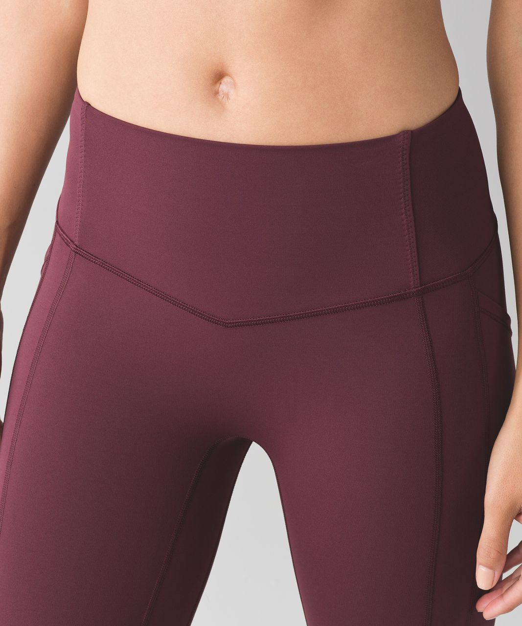 Lululemon All The Right Places Crop II - Bordeaux Drama