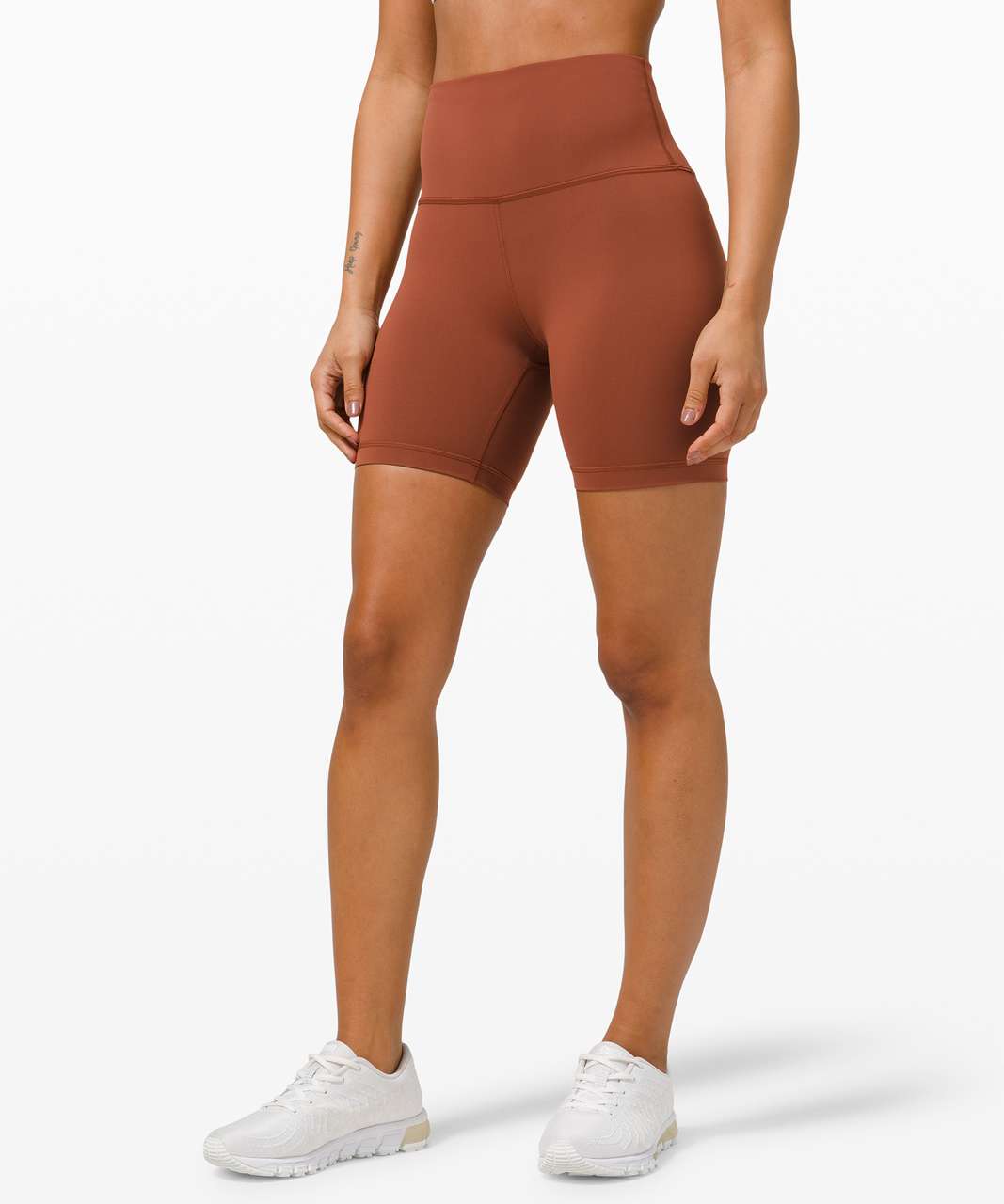 Lululemon Wunder Train High-Rise Short 6 - Dark Terracotta - lulu