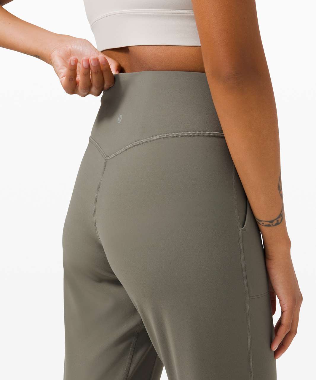 Finally got my hands on some Align Joggers! Dark Olive size 6, paired with  Free to Be Serene Bra in Grey Sage size 6 : r/lululemon