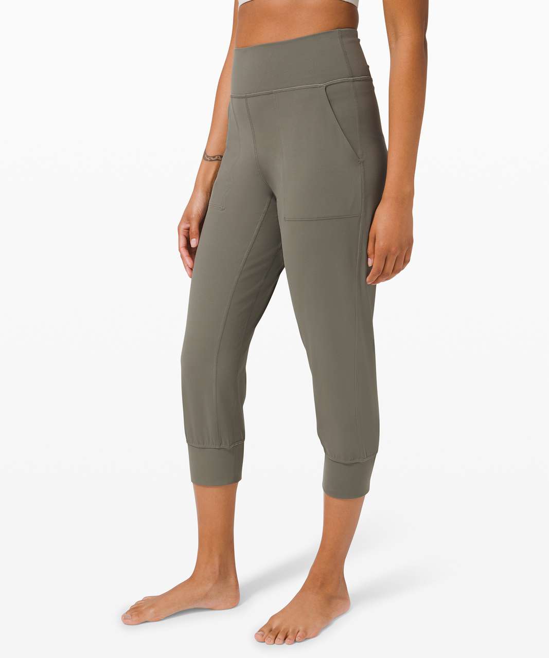 Lululemon Wanderer Cropped Jogger - Grey Sage - lulu fanatics