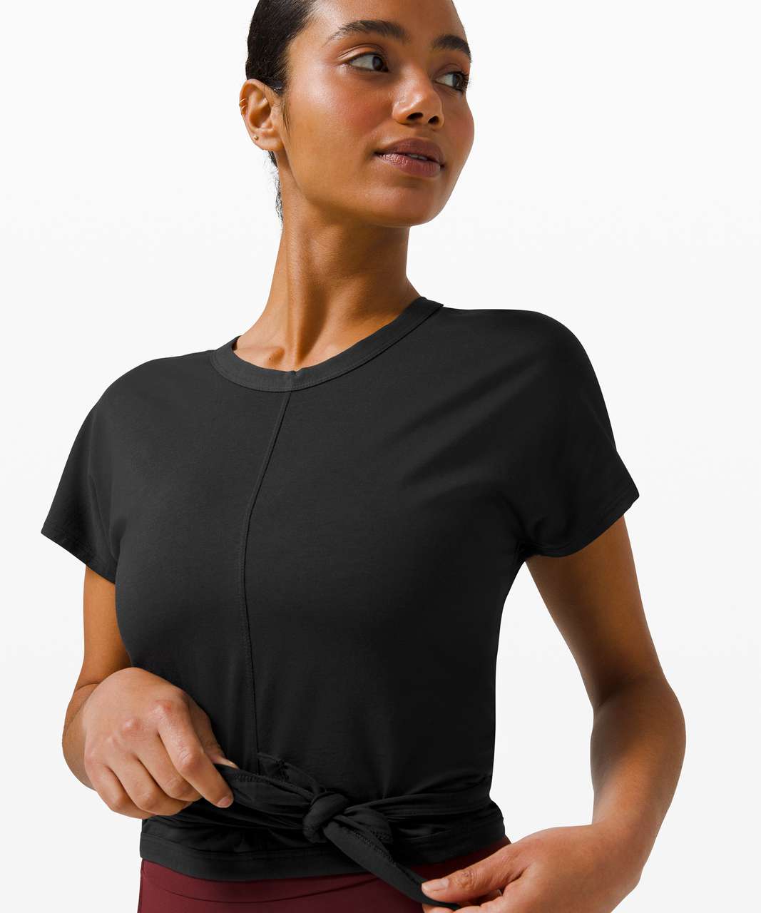 Lululemon Its A Tie Tee - Black - lulu fanatics