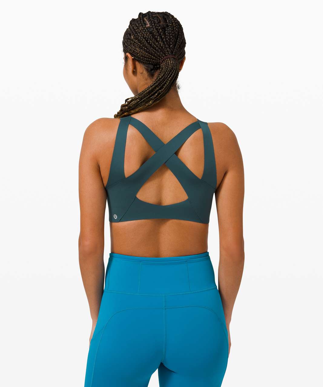 Lululemon Double Tap Bra II - Submarine / Black - lulu fanatics