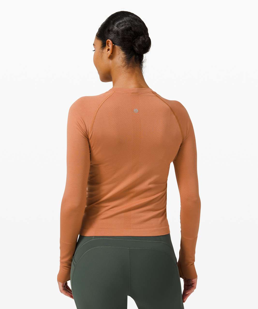 lululemon athletica, Tops, Lululemon Back In Action Long Sleeve Desert Sun