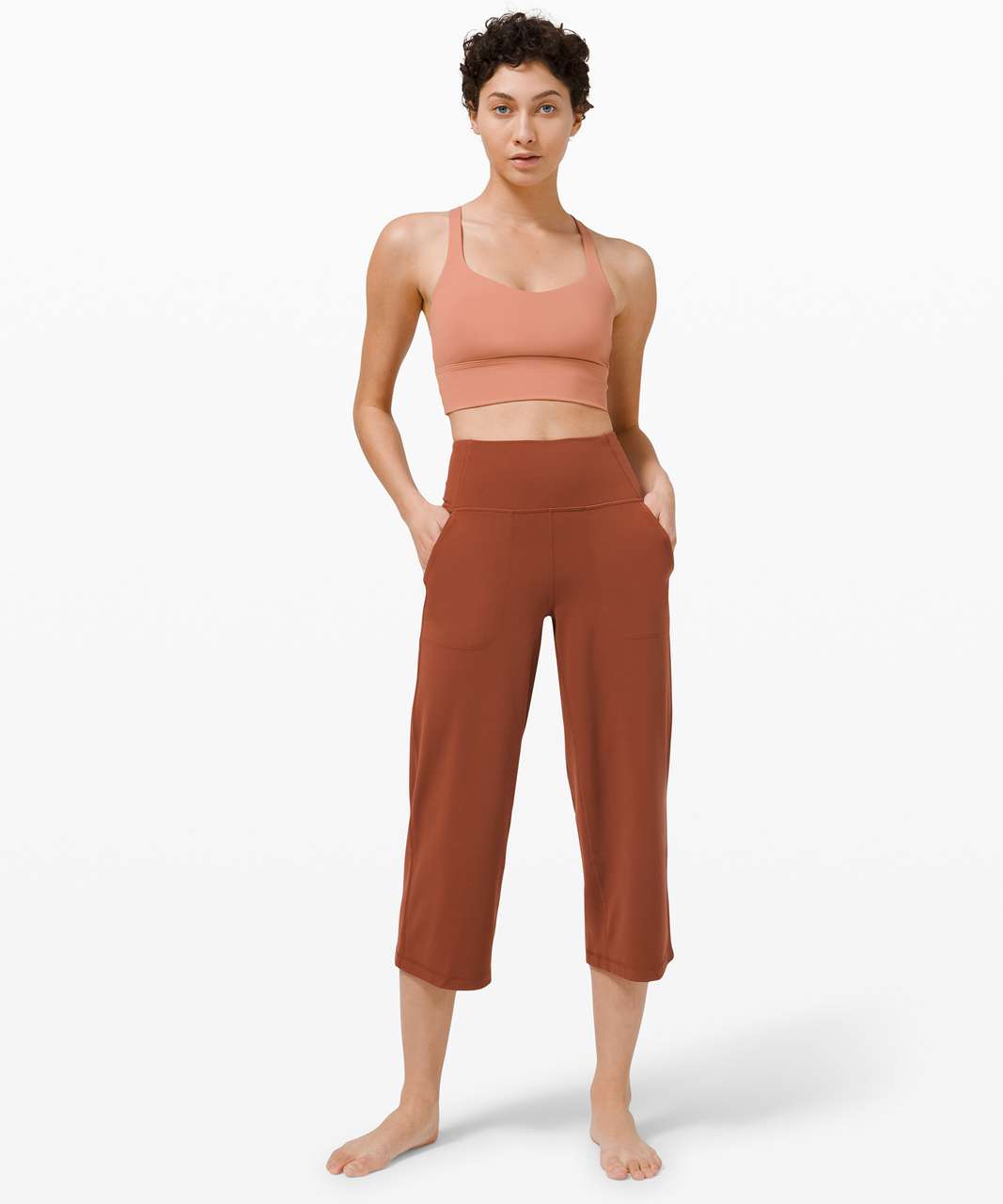 Buy Lululemon Align™ Super-high-rise Wide Leg Crop 23 - Cacao At