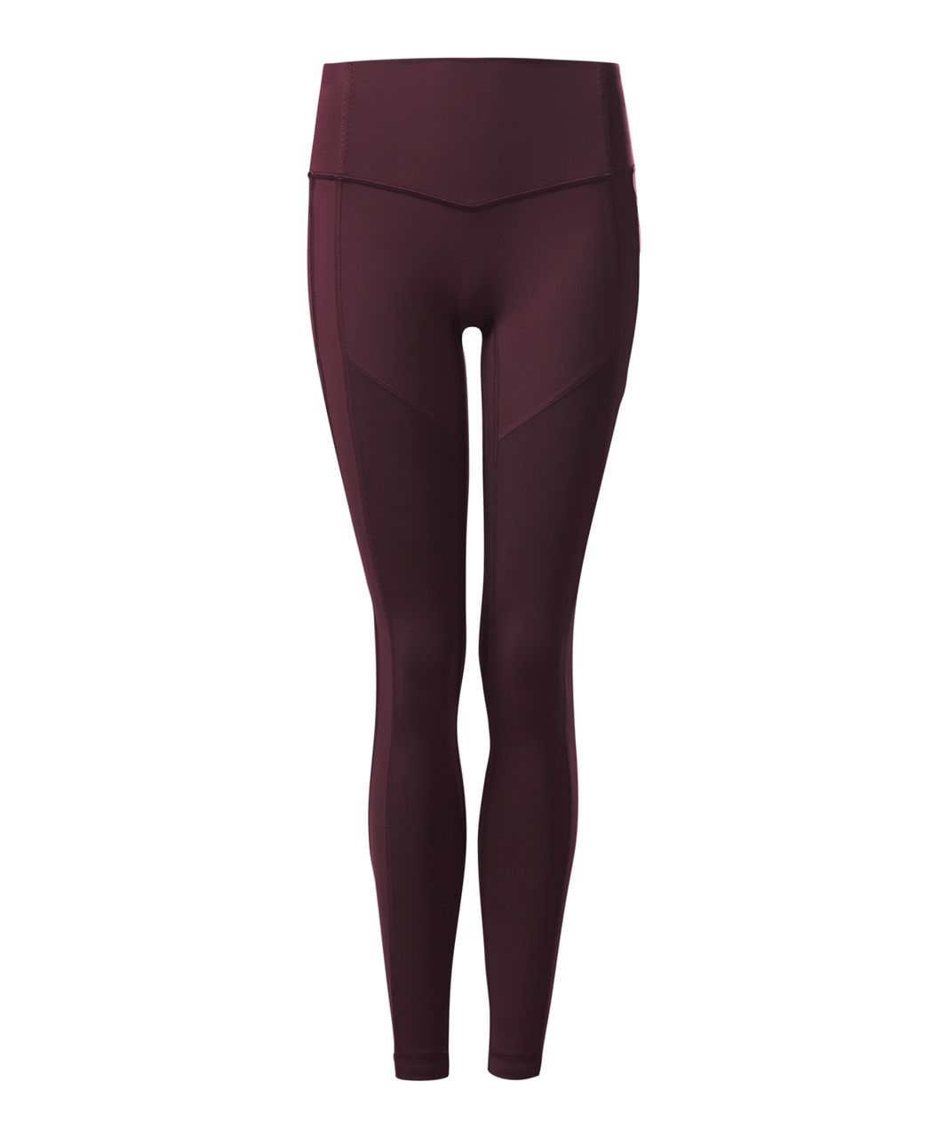 Lululemon In The Flow Crop II Leggings Pants Size 2 Heathered Bordeaux Drama