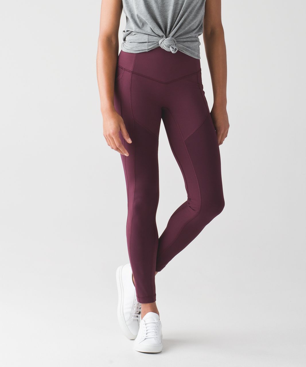 Lululemon All the Right Places Scrunch Leggings in Dark Maroon Size 6