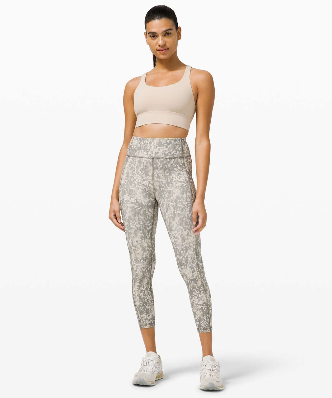 Lululemon Invigorate High-Rise Crop 23" - Gritstone White Opal Multi