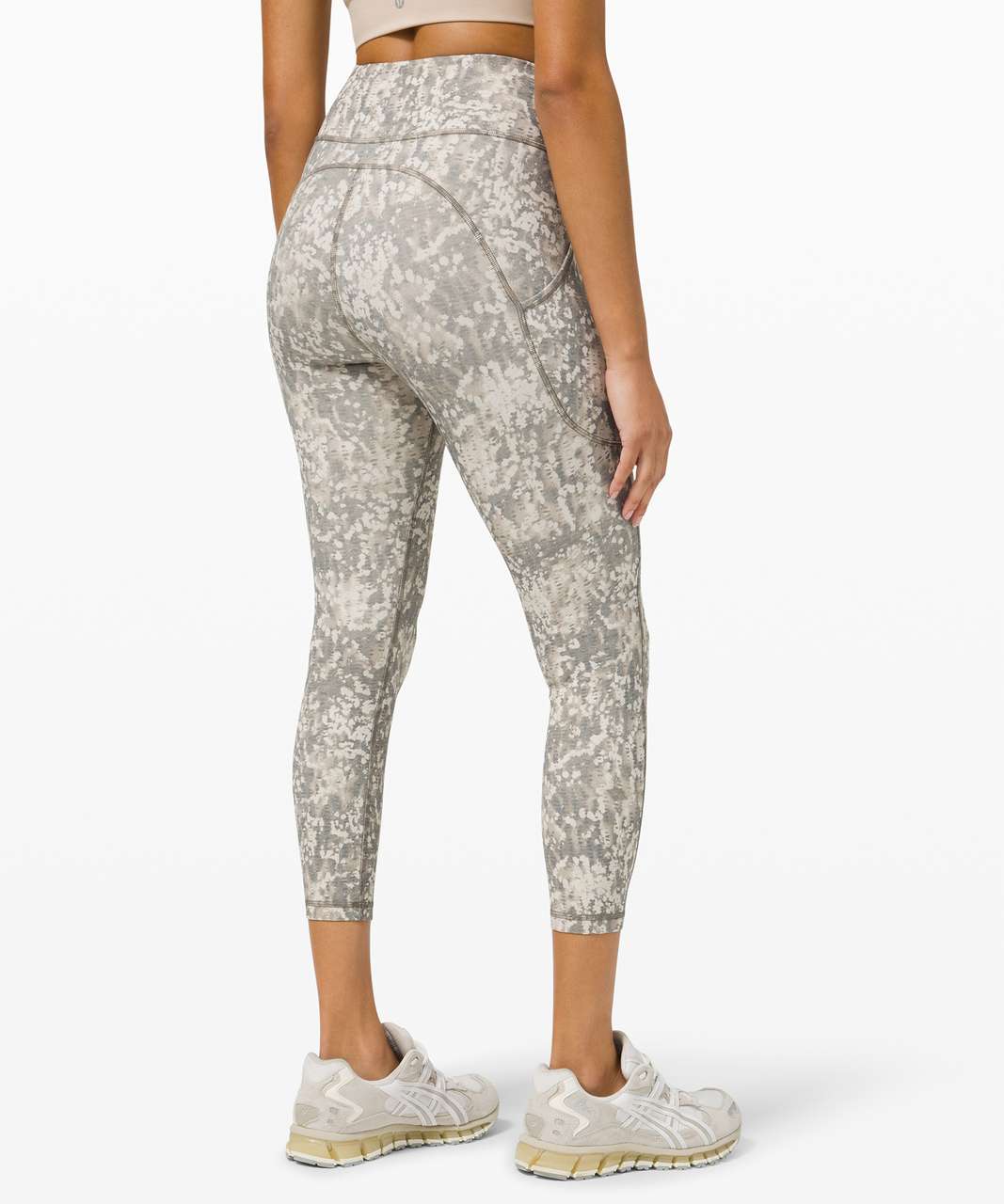 Lululemon Invigorate High-Rise Crop 23" - Gritstone White Opal Multi