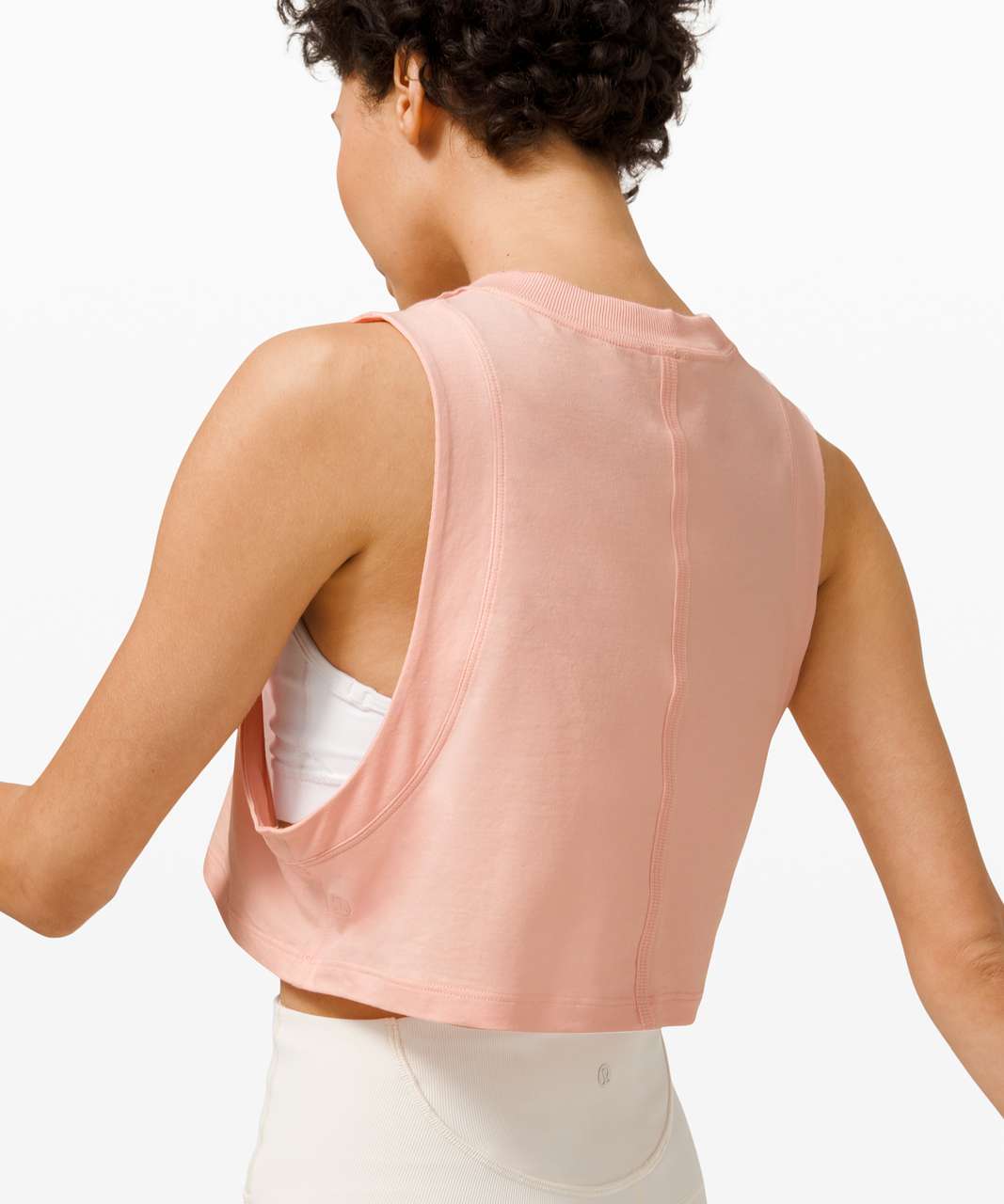 Lululemon All Yours Crop Tank - Pink Mist