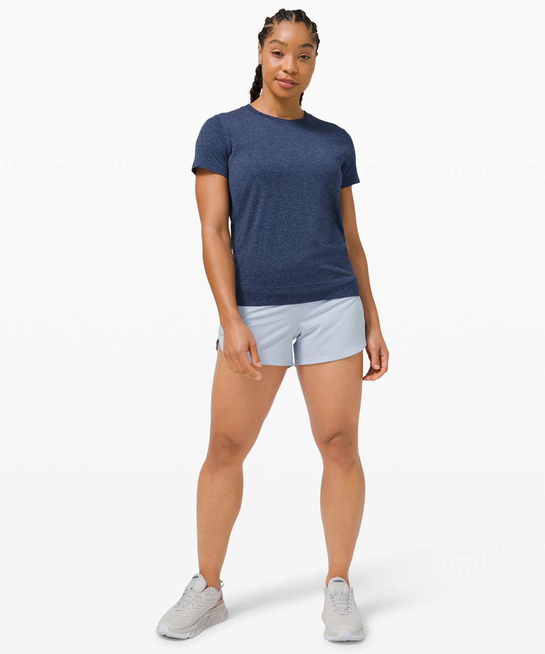 Lululemon Swiftly Breathe Long Sleeve - Water Drop / Night Sea