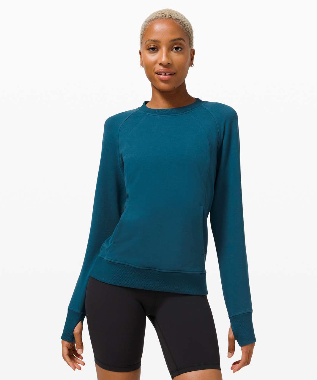 Lululemon Hold Tight Long Sleeve Shirt - Tidewater Teal - lulu fanatics