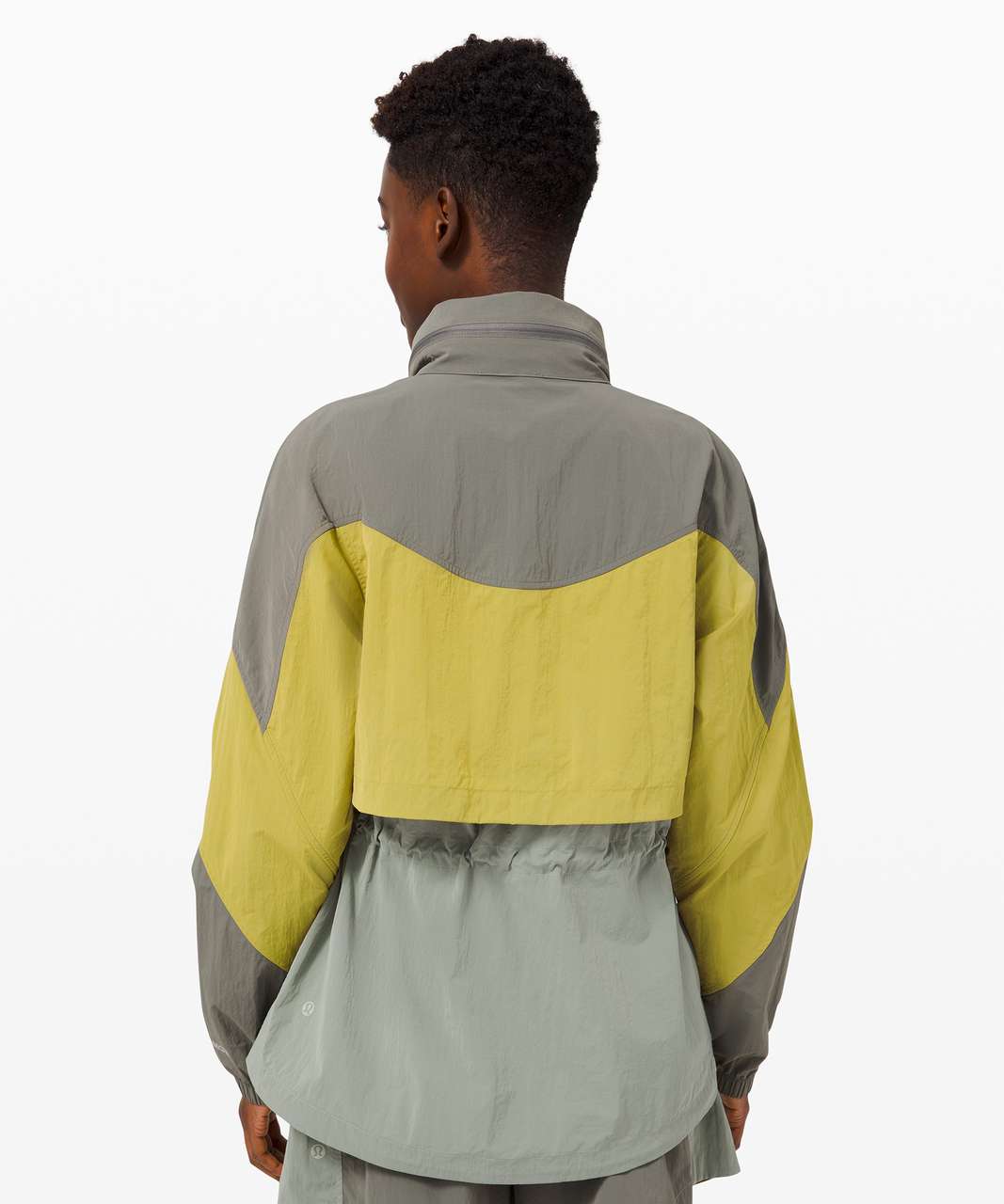 Lululemon Evergreen Anorak - Grey Sage / Yellow Pear / Green Fern