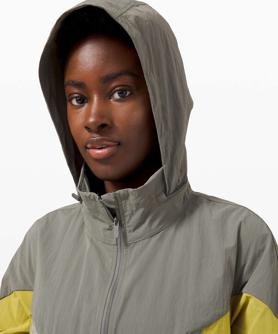 Lululemon Evergreen Anorak - Grey Sage / Yellow Pear / Green Fern