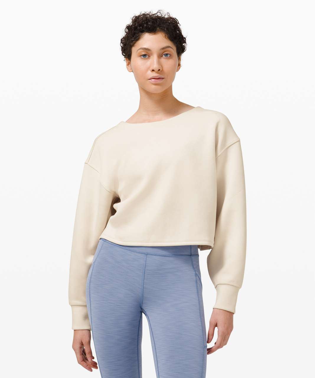 Lululemon Twist Back-to-Front Pullover - White Opal - lulu fanatics