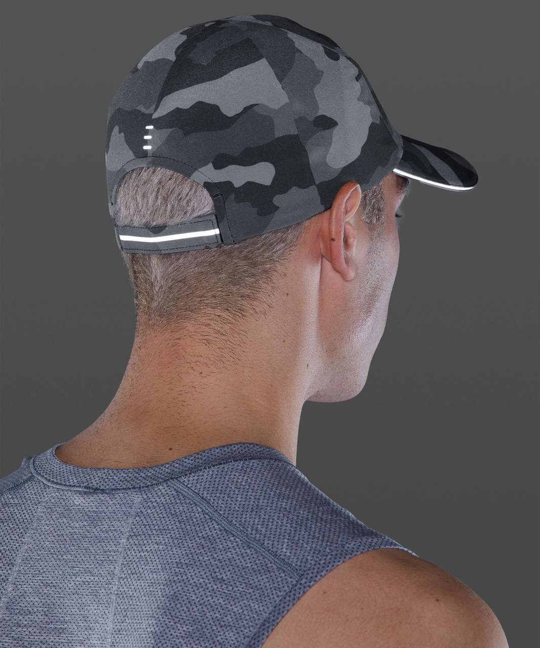 Lululemon Fast and Free Mens Run Hat - Heritage 365 Camo Rhino Grey Multi