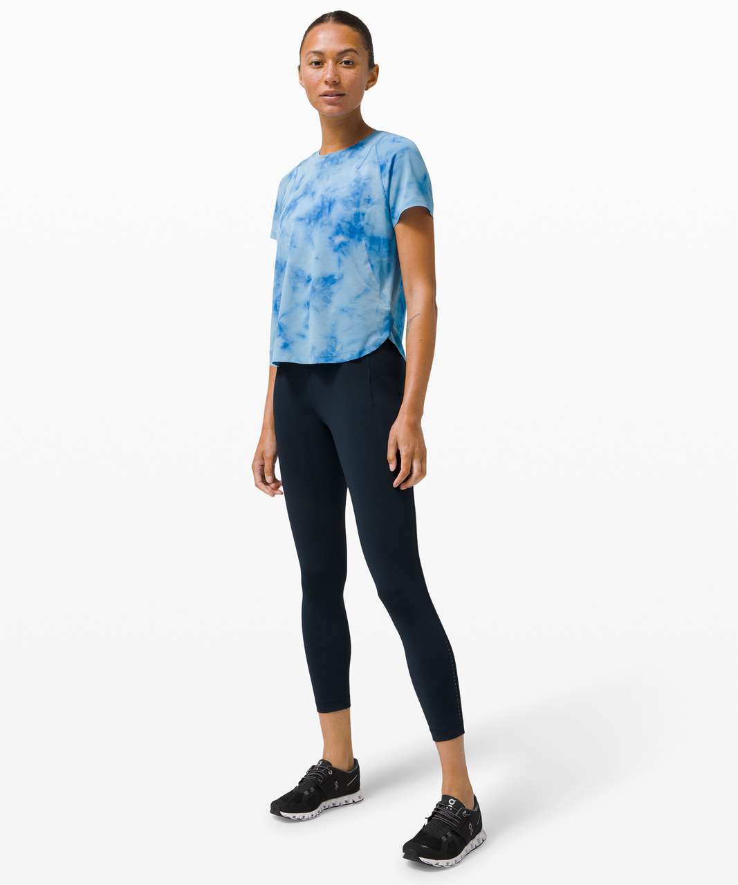 Lululemon Swift Speed High-Rise Crop 23 - True Navy - lulu fanatics