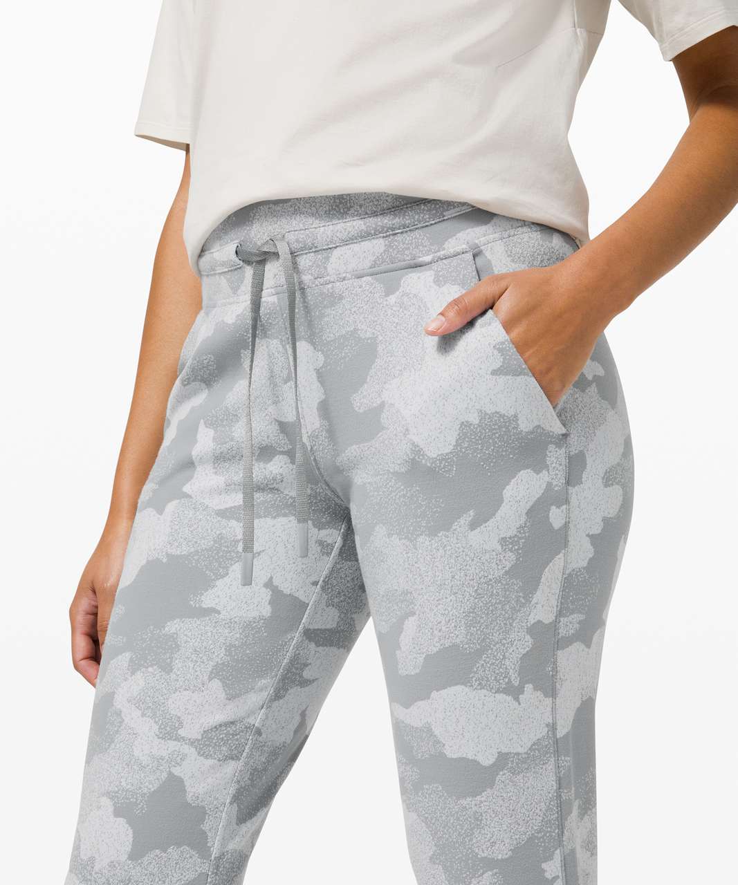 Ready to Rulu Jogger Crop, Speckle Spritz Jacquard Rhino Grey Silver Drop  Starlight