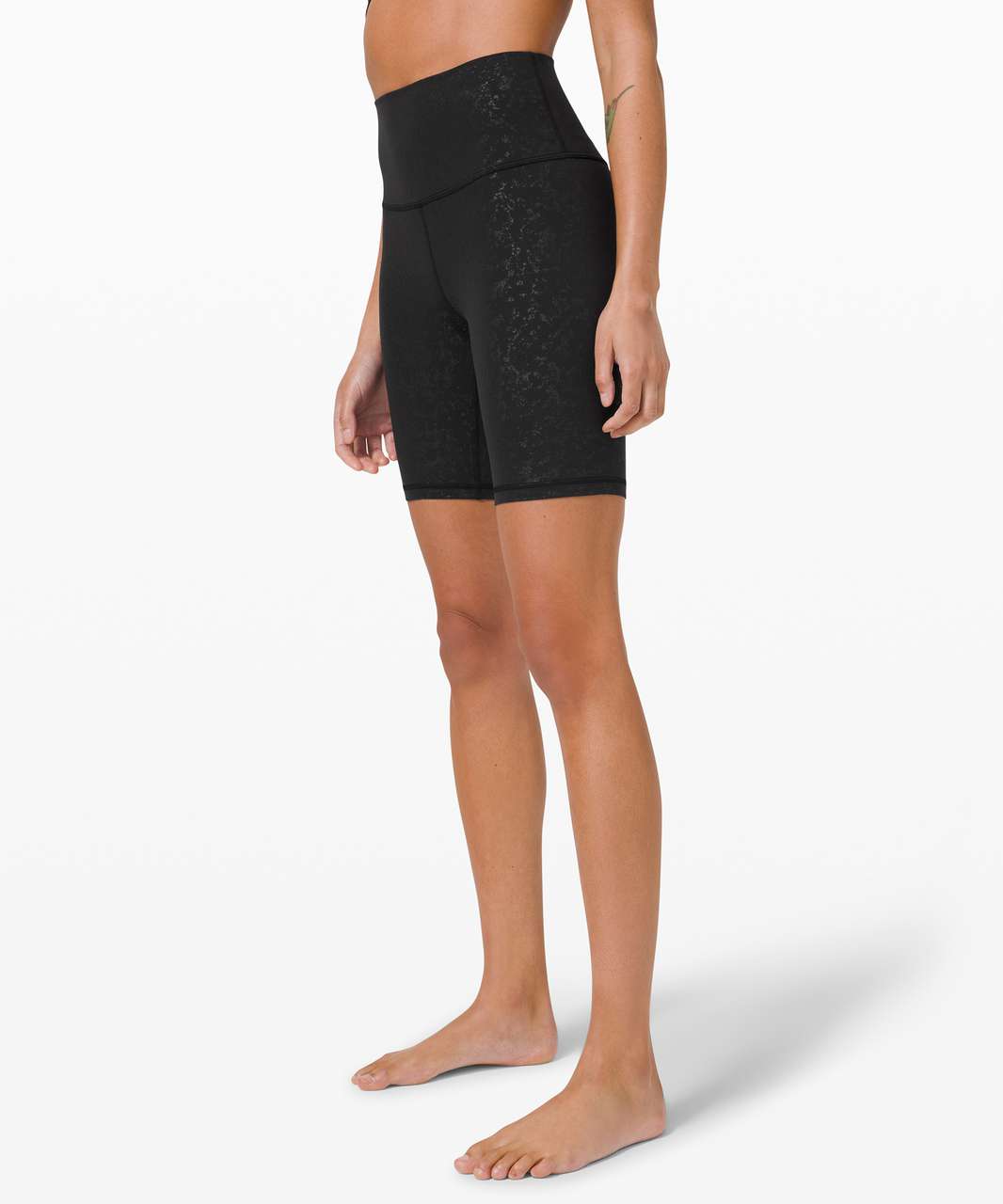 Lululemon Align Short 8" - Speckle Emboss Black