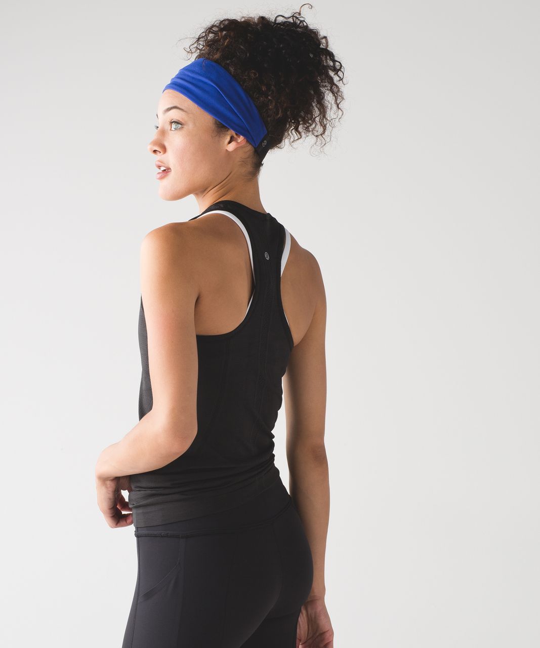 Lululemon Fringe Fighter Headband - Sapphire Blue / Black / Heathered Black