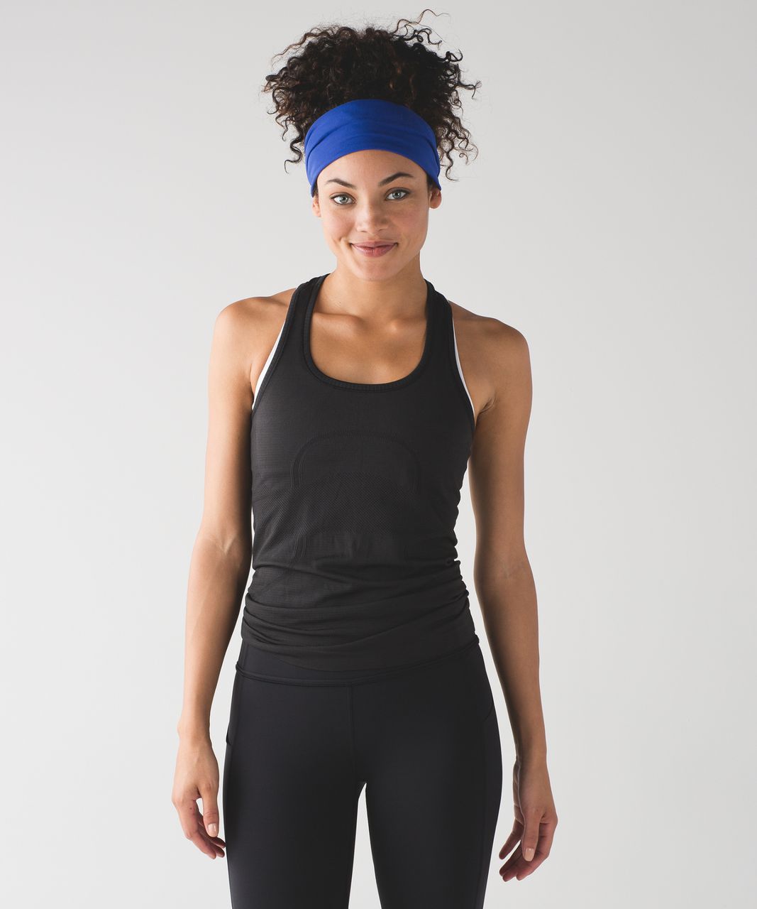 Lululemon Fringe Fighter Headband - Sapphire Blue / Black / Heathered Black