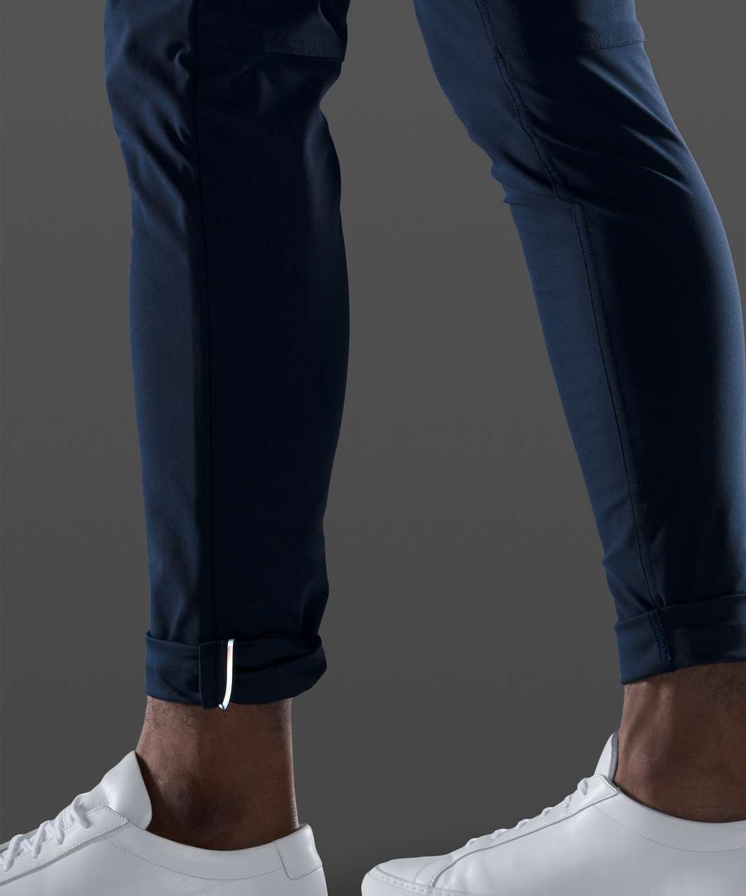 ABC Pant Slim 32” *Warpstreme in True Navy + 5 Year Basic Long Sleeve (size  L) in White and a pair of all white minimalist sneakers makes for a perfect  casual Friday