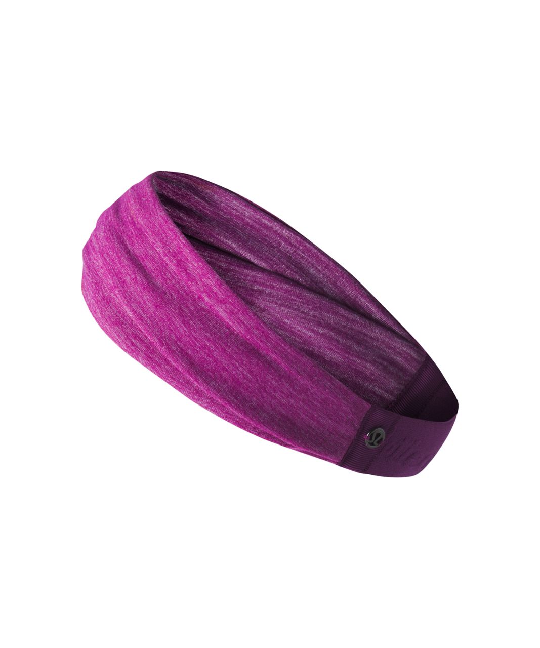 Lululemon Fringe Fighter Headband - Deep Fuschia / Heathered Chilled Grape