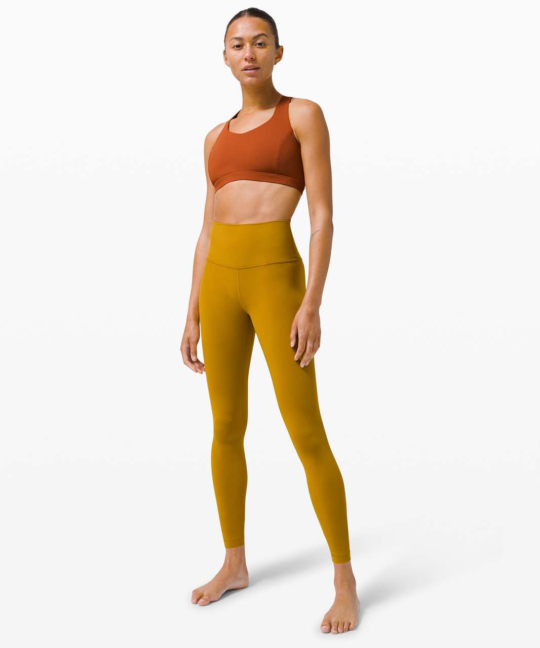 lululemon align leggings 25” color: yellow - Depop