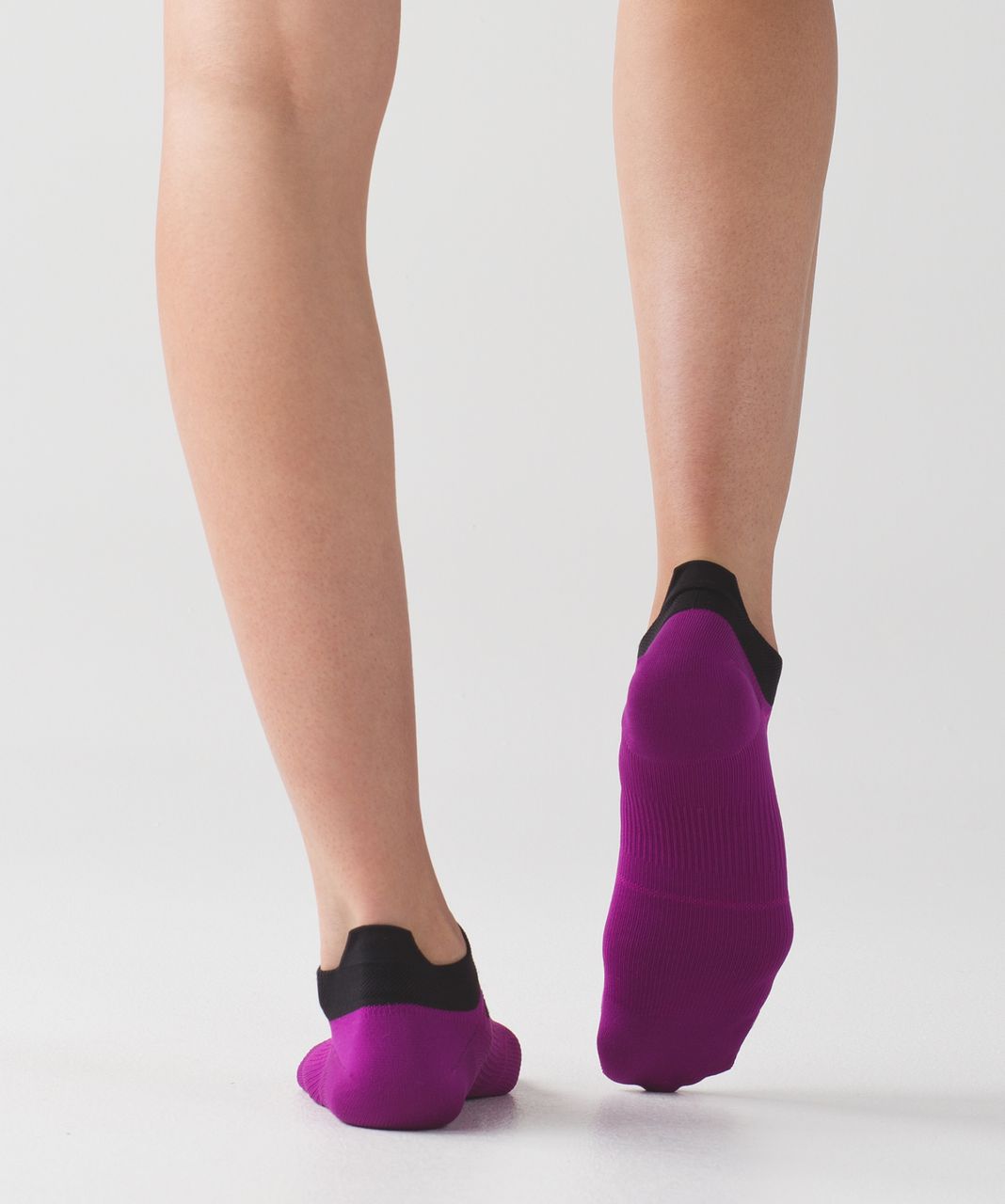 Lululemon Light Speed Sock *Silver - Deep Fuschia / Ripened Raspberry / Black