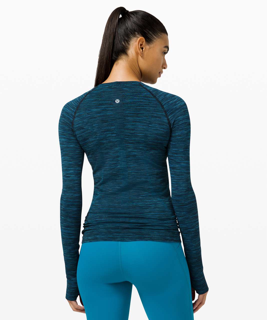 Lululemon Swiftly Tech Long Sleeve 2.0 - Prism Stripe Turquoise