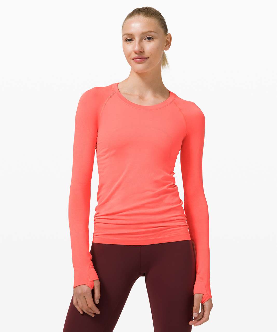 Lululemon Swiftly Tech Long Sleeve 2.0 - Sunset / Sunset - lulu fanatics