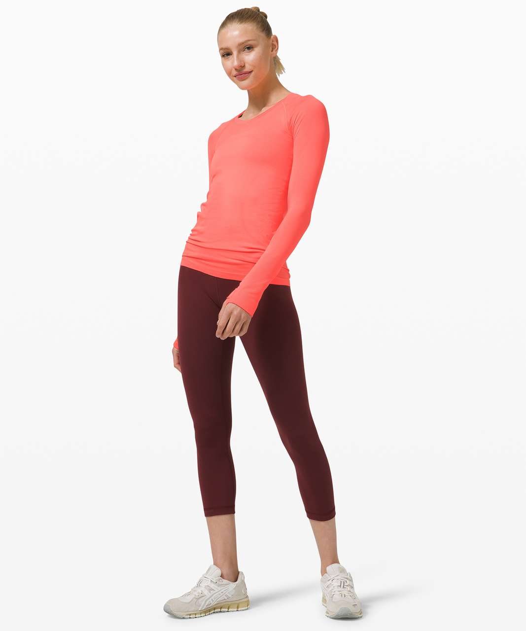 Lululemon Swiftly Tech Long Sleeve 2.0 - Sunset / Sunset - lulu fanatics