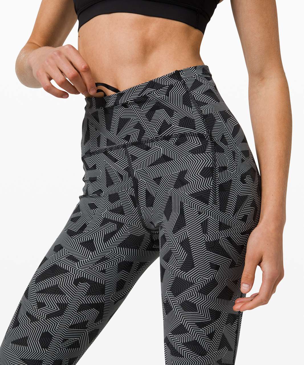 Lululemon Swift Speed High-Rise Tight 28" - Textured Labyrinth Black Light Cast