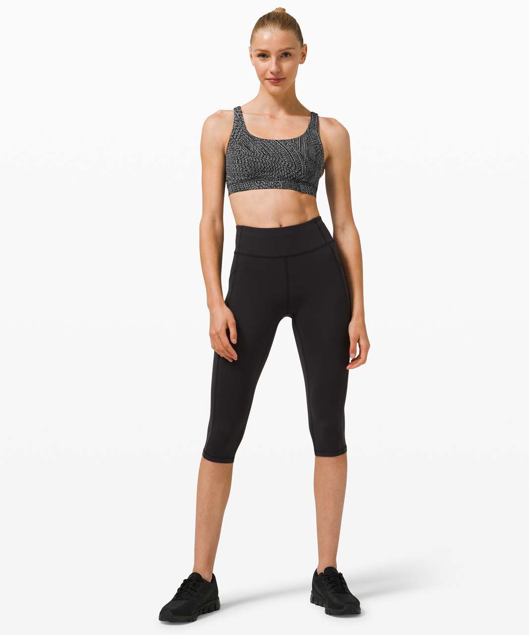 Lululemon Energy Bra *Medium Support, B–D Cup - Simultaneous Jacquard Black  Vapor - lulu fanatics