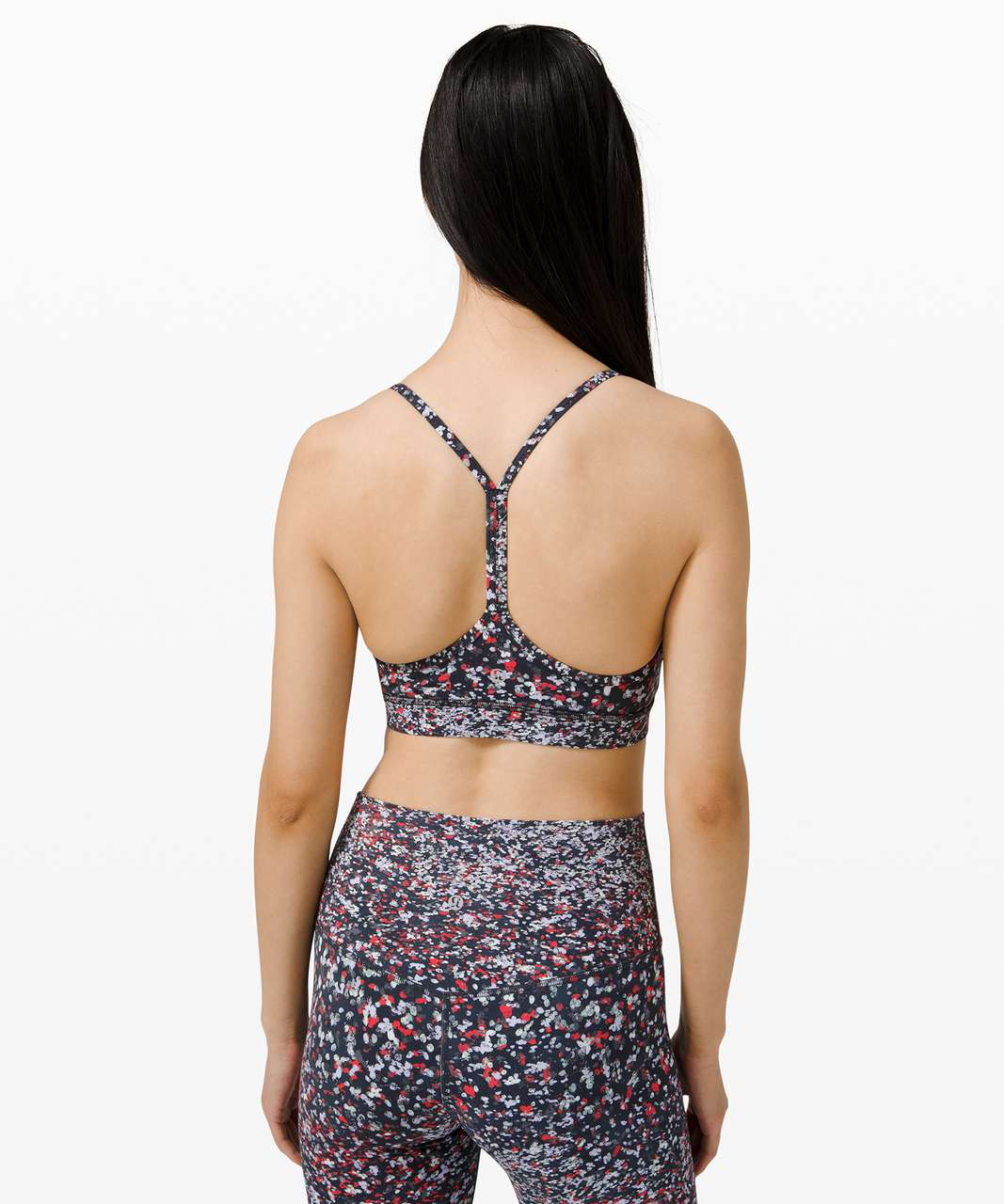 Lululemon Flow Y Bra Nulu *Light Support, A–C Cups - Water Blossom Multi -  lulu fanatics