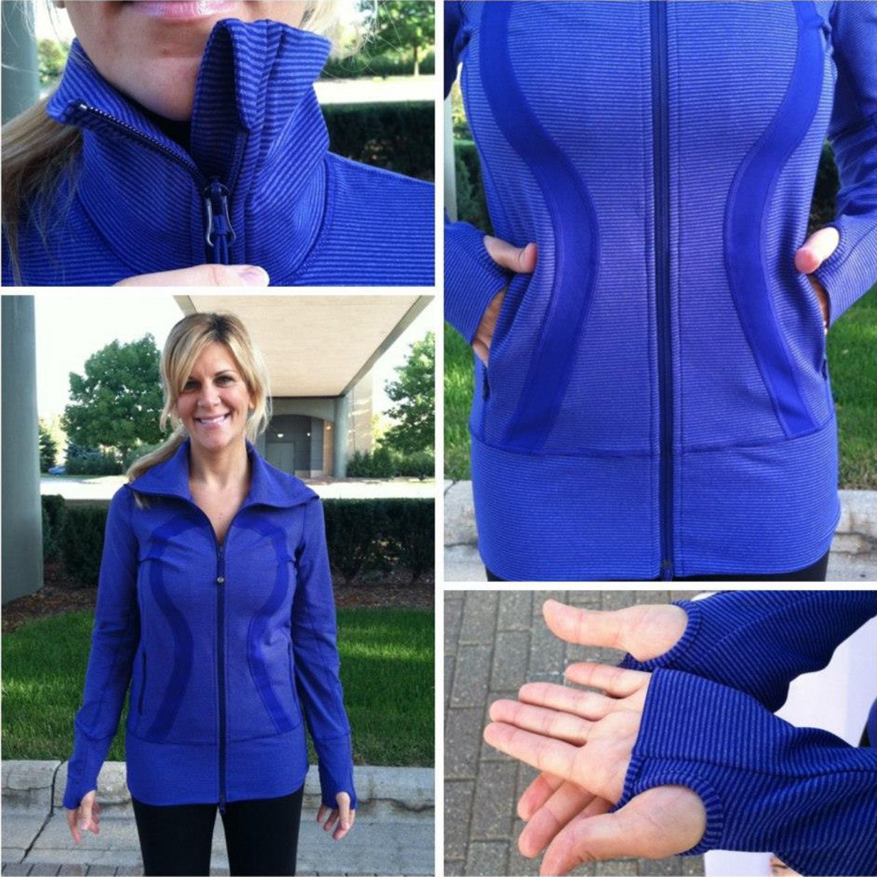 Lululemon In Stride Jacket - Pigment Tonka Stripe - lulu fanatics