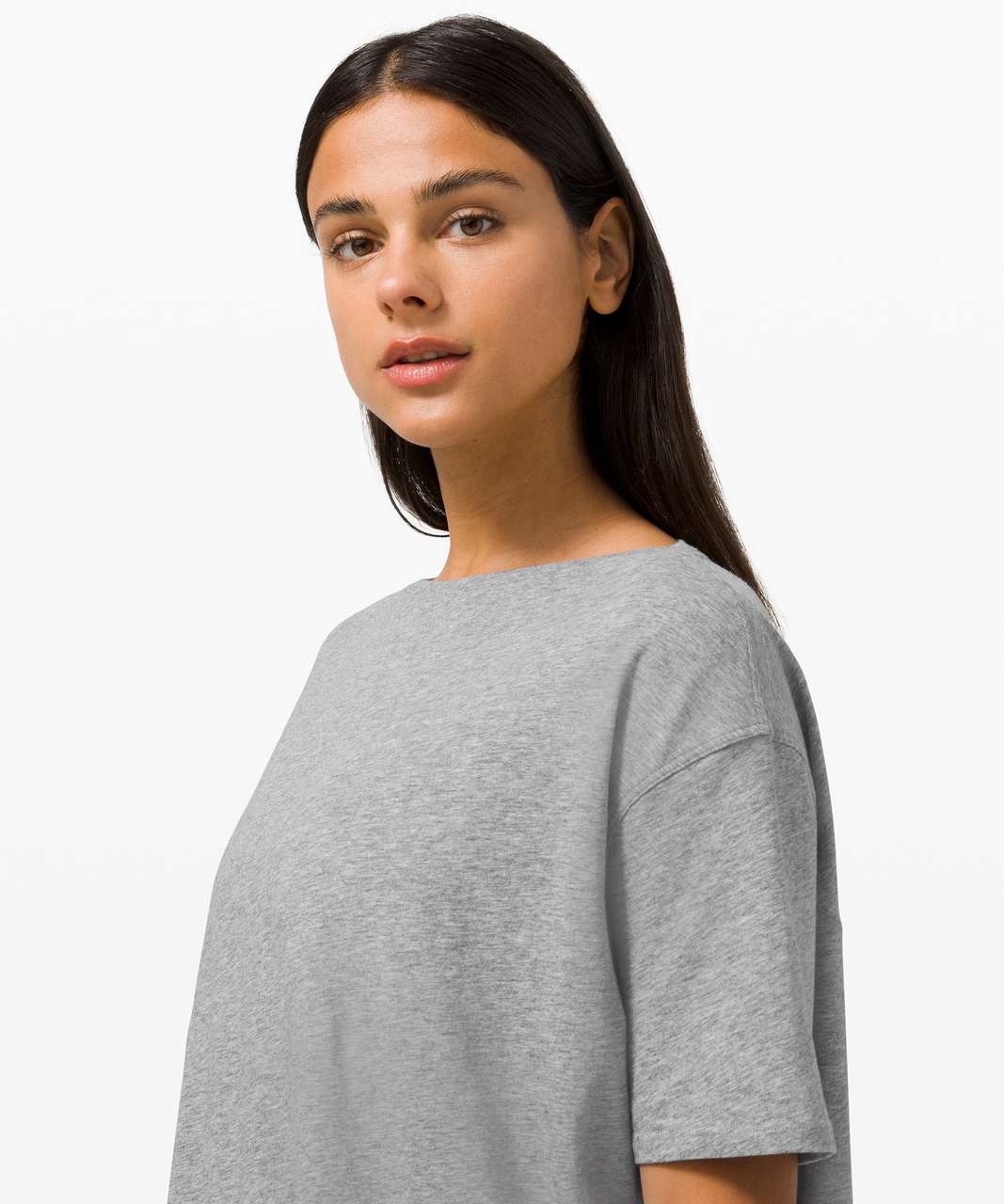 Lululemon Back In Action Long Sleeve - Heathered Core Medium Grey