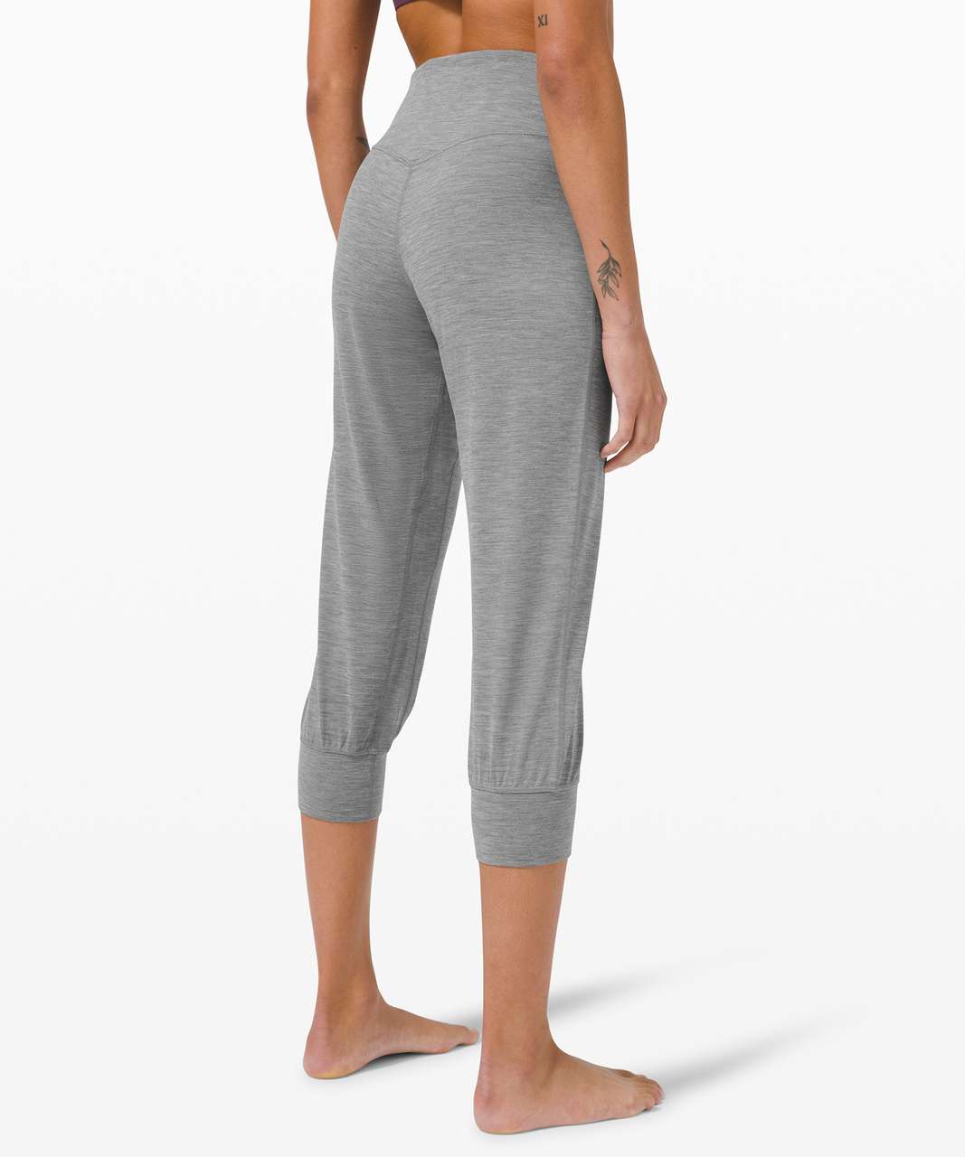 Lululemon Align Jogger Crop *23 - Heathered Core Medium Grey - lulu  fanatics