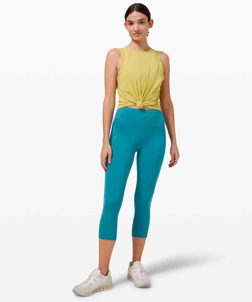 Lululemon Size 2 Swift Speed HR Crop 21” Blue TRNV Pant Luxtreme