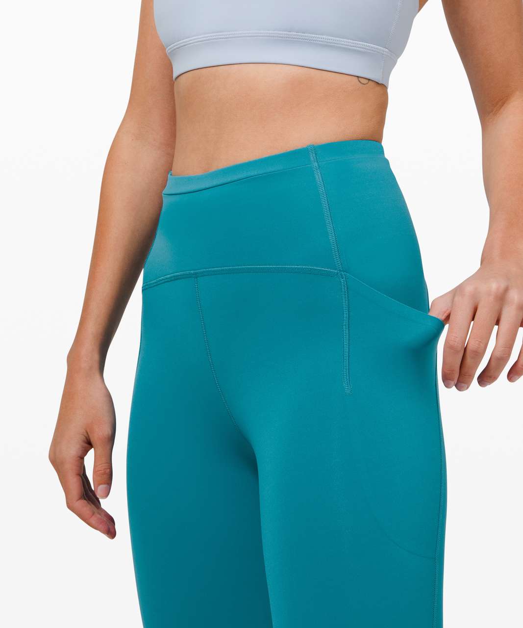 Lululemon Swift Speed HR Crop 21” Reflective Leggings Size 10 NWT Blue -  $90 (30% Off Retail) New With Tags - From Carmen