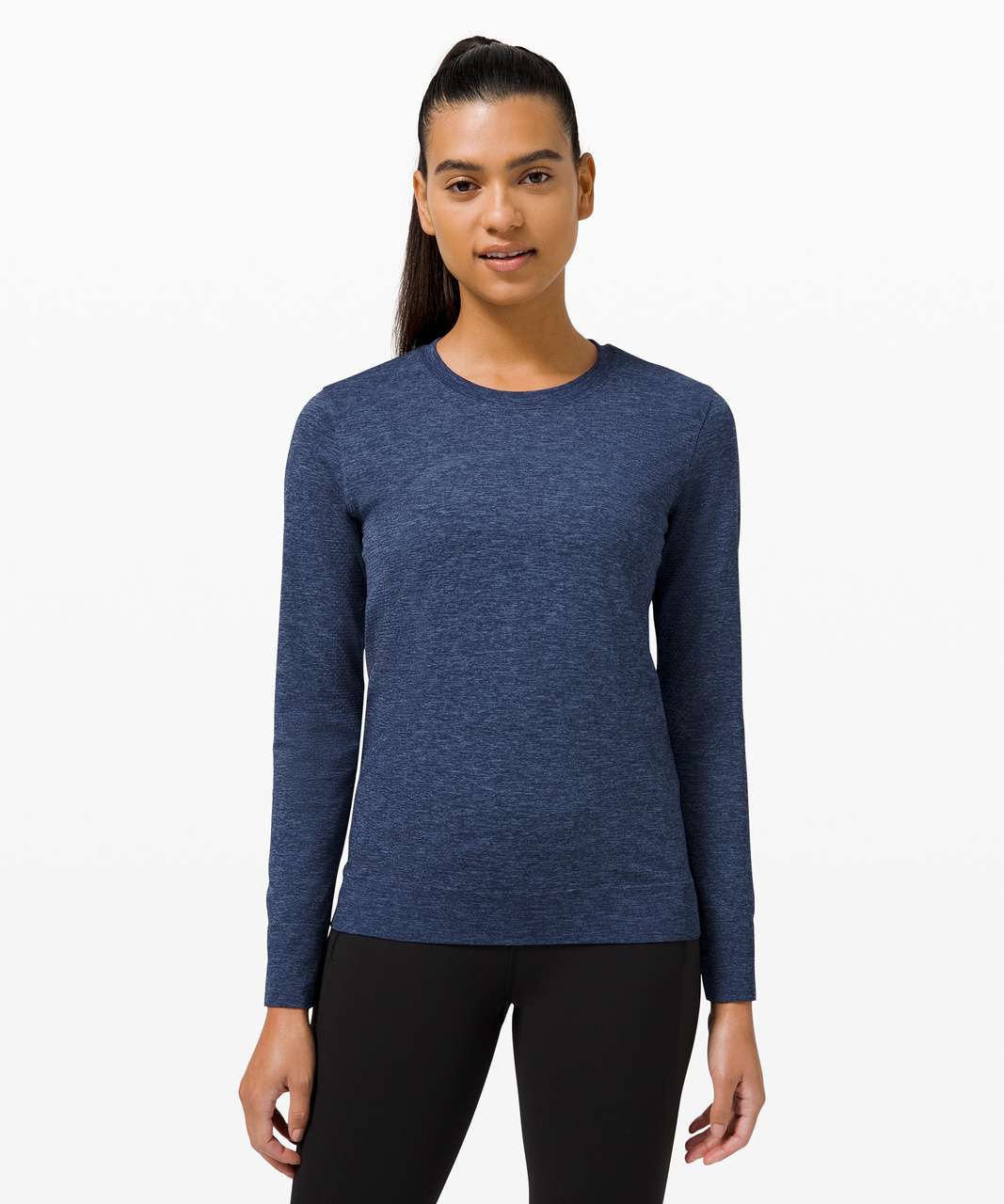 Lululemon Swiftly Breathe Long Sleeve - Water Drop / Night Sea - lulu ...