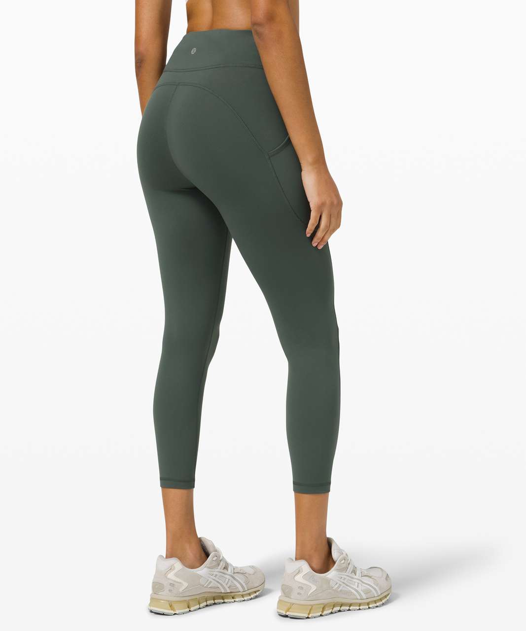 Lululemon Invigorate High-Rise Crop 23 - Smoked Spruce - lulu fanatics