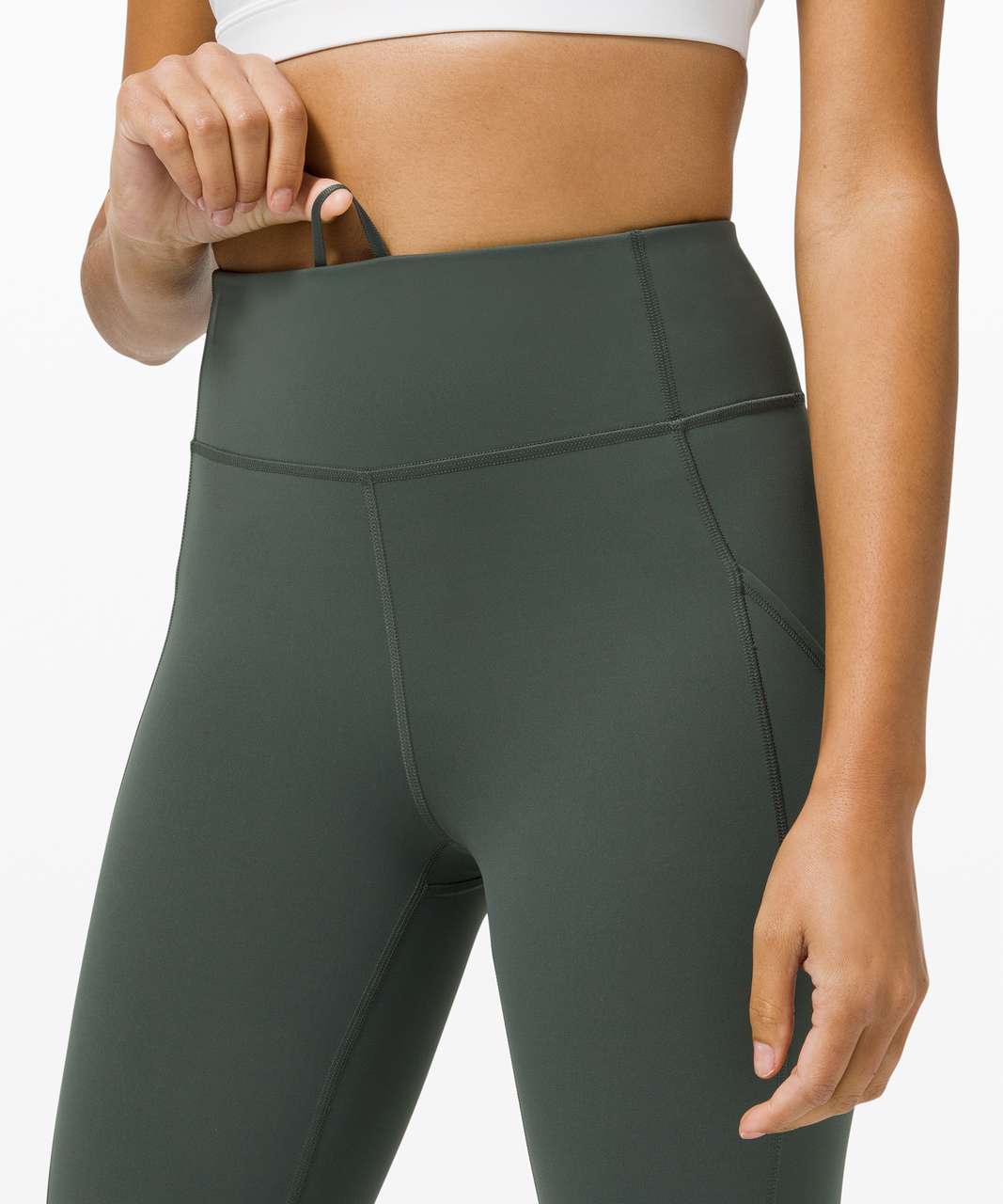 Lululemon Invigorate High-Rise Crop 23" - Smoked Spruce