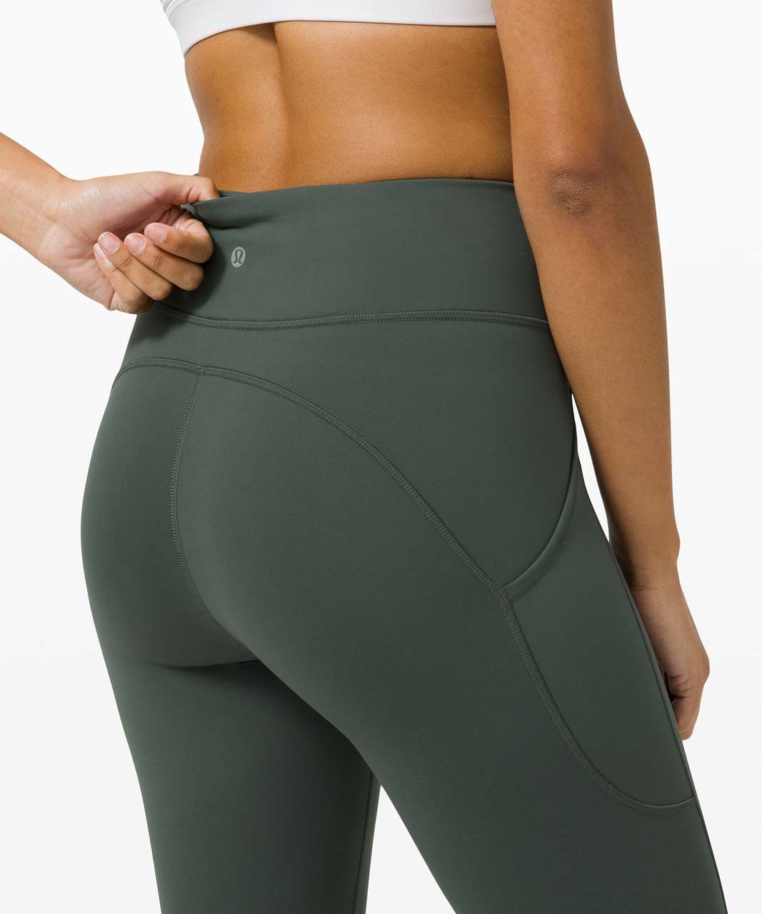 Lululemon Invigorate High-Rise Crop 23" - Smoked Spruce