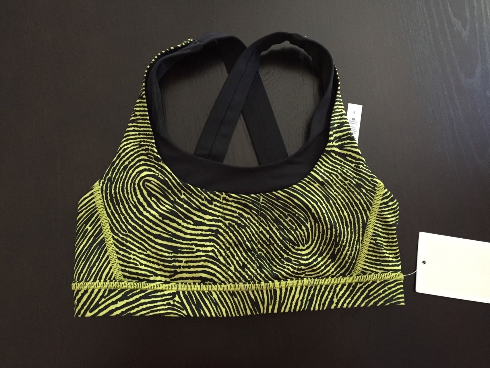 Lululemon Run: Stuff Your Bra III - 2016 Seawheeze - Who Done It Split Pea Black / Black