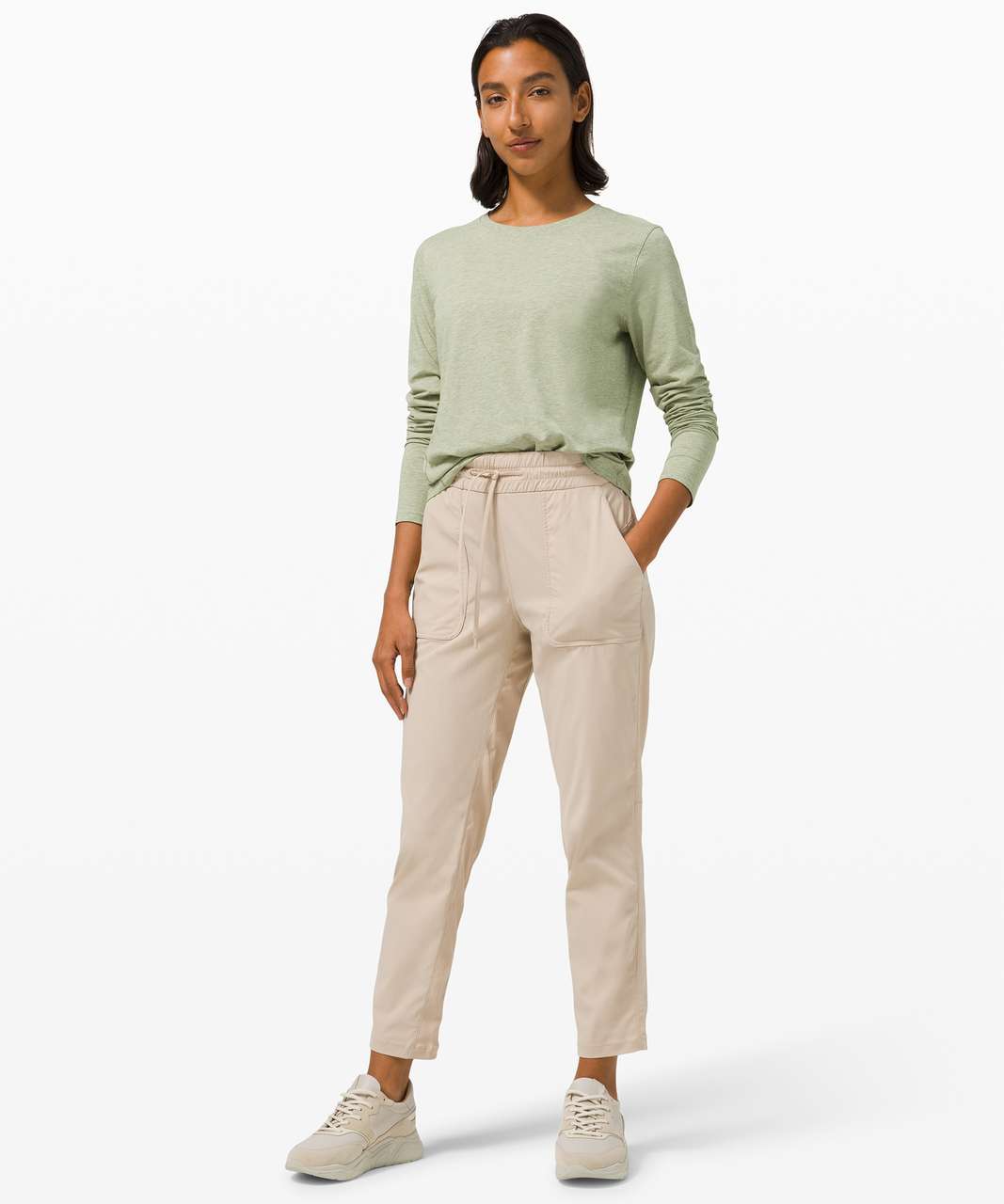 Lululemon Ever Ready Long Sleeve - Heathered Rosemary Green