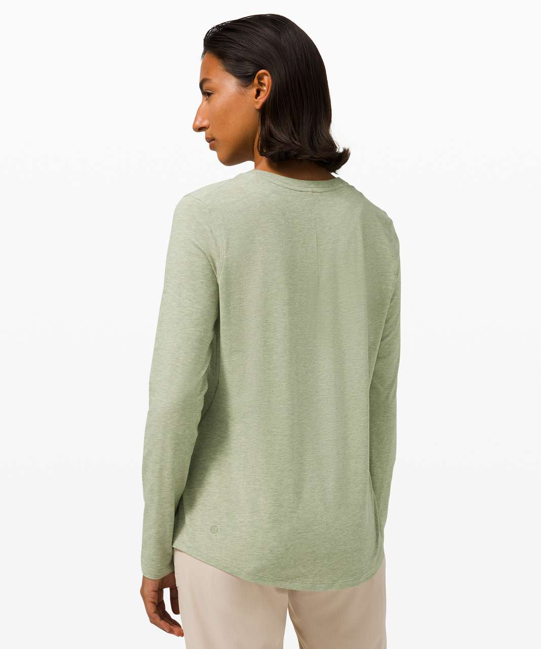 Lululemon Ever Ready Long Sleeve Size 10 Willow Green WLWG 02194