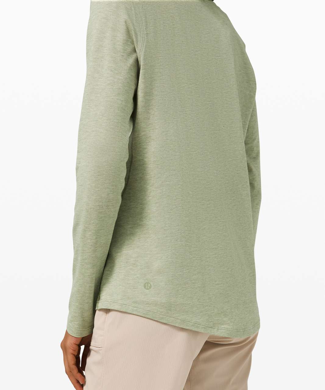 Lululemon Ever Ready Long Sleeve Size 10 Willow Green WLWG 02194